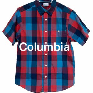 Columbia チェック半袖シャツ（メンズM）未使用に近い