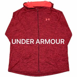 UNDER ARMOUR 薄手フルジップパーカー（メンズ Lサイズ）ヒートギア夏用　未使用に近い美品