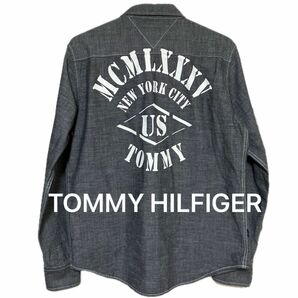 TOMMY HILFIGER ボタンダウン長袖シャツ（メンズ Lサイズ）