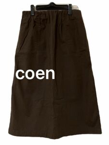 coen スカート（レディースMサイズ）ウエスト総ゴム