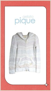 gelato pique Gelato Pique Zip up Parker room wear border long sleeve free size 