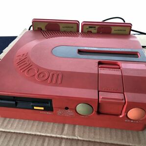 シャープ ツインファミコン SHARP TWIN FAMICOM 赤 AN-500R レトロゲーム 昭和 ジャンク品の画像2