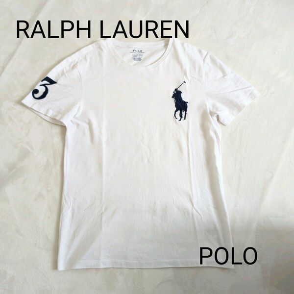 ラルフローレン 半袖Tシャツ サイズS相当 白 ホワイト RALPH LAUREN