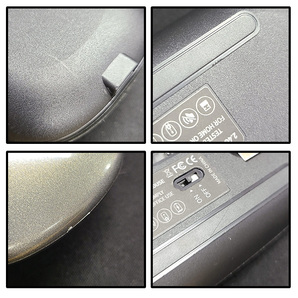 ワイヤレスマウス 3個セット USBレシーバー Bluetooth パソコン コンパクト 薄型 軽量 静音設計 充電式 携帯に便利 USB ブラックの画像8