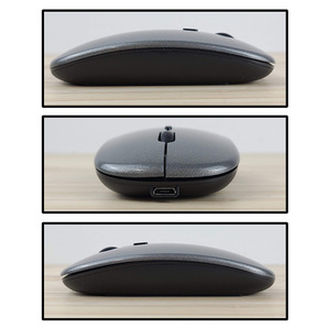 ワイヤレスマウス 3個セット USBレシーバー Bluetooth パソコン コンパクト 薄型 軽量 静音設計 充電式 携帯に便利 USB ブラックの画像4