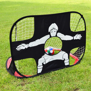  soccer goal post folding type goal net keeper one touch practice Shute for children ball futsal Mini soccer training ball game 