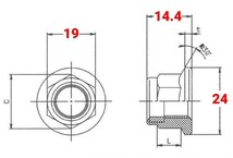 スズキ ジムニー JB23W JB33W JB43Wに ジャダーストップ強化ナット 足回りM12強化ナット締結箇所全般に 締結強化 剛性アップ 20個セット②_画像4