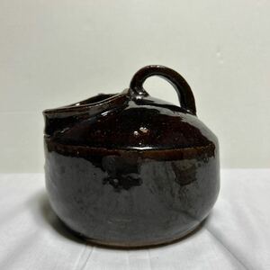 尿瓶 陶器 古民具 古民芸 時代物 置物 オブジェ 花入 レトロ アンティーク