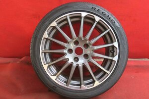 【S498】1本*スバル レヴォーグ STI スポーツ純正 18×7.5Ｊ 5穴 PCD 114.3 +55 225/45R18 ブリジストン REGNO GR-XII 送料無料 1本のみ