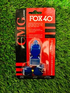 【限定カラー】 サッカー フットサル 審判 FOX40 ホイッスル レフリー 青