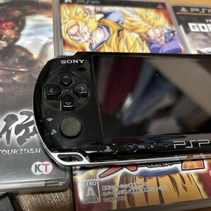 ☆ PSP ☆ プレイステーションポータブル PSP-3000 動作品 本体 Playstation Portable SONY バッテリー無し ソフト4本付きの画像4