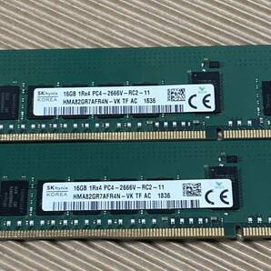 メモリー16GB 2枚 32GB 1xR4 2666V PC4 DDR4 サーバー SKhynixの画像1