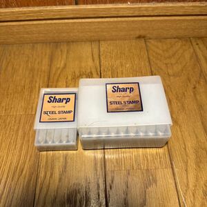 美品！尼崎彫刻工業　Sharp スチールスタンプ　STEALSTAMP A〜Z・26文字(4mm) 1〜0・10文字(3mm) セット