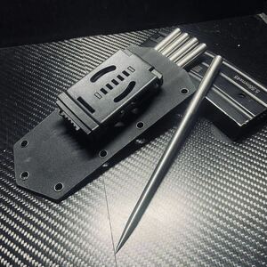 径10mm 重量感85g 鋼製 サバイバル道具 ペグ5本セットアウトドア ハイキング　野外登山 シース付き