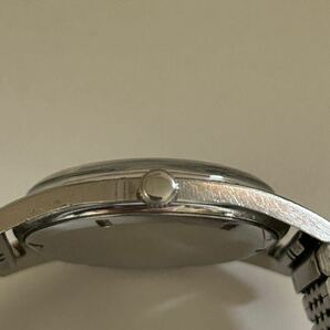 ZENITH ゼニス 手巻き ヴィンテージ アンティーク ウォッチ デイト シルバー文字盤 メンズ腕時計 不動 ジャンク品 の画像5