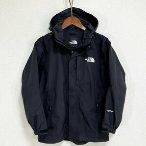 美品人気 ノースフェイス マウンテンパーカー メンズXS ブラック 透湿防水 THE NORTH FACE ナイロンジャケット マウンテンライト 黒の画像3