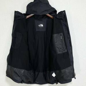 美品人気 ノースフェイス マウンテンパーカー メンズXS ブラック 透湿防水 THE NORTH FACE ナイロンジャケット マウンテンライト 黒の画像9