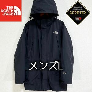 人気 ノースフェイス マウンテンパーカー ゴアテックス メンズL フード着脱可能 THE NORTH FACE 透湿防水 ブラック マウンテンライト