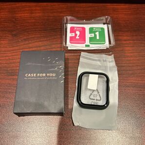 g3 Apple Watch Series 8/Series 7 41mm 用 ケース 一体型 カバー 傷防止 耐衝撃 超軽量 PC素材 全面保護 ブラック