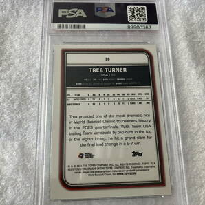 送料無料 PSA9 MINT 2023 Topps wbc trea turner トレイ ターナー 75シリ グリーンフォイル フィリーズ 大谷翔平 ドジャース 侍japan の画像3