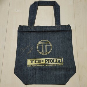 トップシークレット TOPSECRET 手さげ エコバッグ サイン入り スモーキー永田の画像2