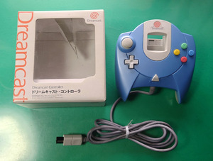 DC ドリームキャスト コントローラー パールブルー 箱付 ドリームキャスト ダイレクト Dreamcast Controller Pearl Blue　セガ SEGA