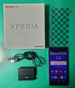 docomo SO-03F SONY Xperia Z2 パープル　ソニー エクスペリア Android アンドロイド 本体　箱・説明書　ジャンク
