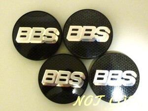 ☆4枚 BBS 正規品 エンブレム ブラック シルバー φ56mm 09.24.281 センターキャップ（中古・美品）☆