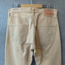 90s メキシコ Levi's リーバイス501 カラーデニムパンツ W33 L34 メンズ レディース ベージュ ジーンズ ジーパン ボトムス 90年代_画像5