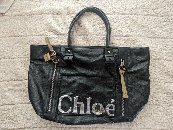 Chloe トートバッグ レザー ブラック 本革 美品