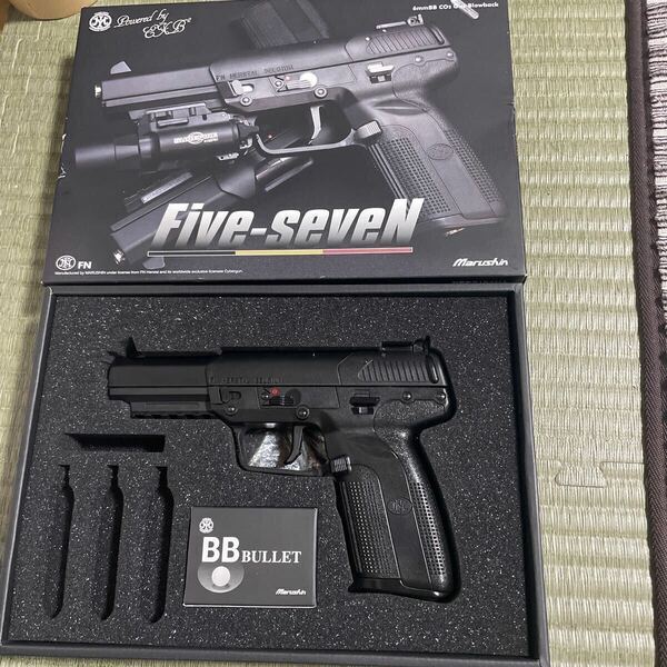 【美品】マルシン Five-seveN (真鍮バレル) FN ファイブセブン ガスブロ ガスブローバック GBB CO2 