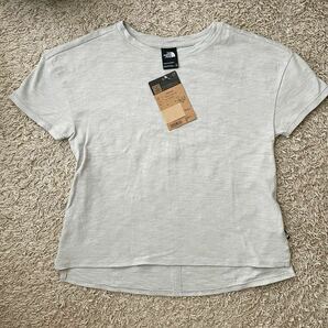 未使用 タグ付き ザノースフェイス Tシャツ XS 定価7000円 グレー 綿 ノースフェイス 半袖 無地 