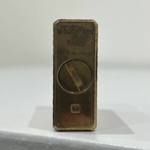1円〜【デュポン】 Dupont ガスライター ゴールドカラー 喫煙具 フランス製 ライター FC7591の画像7