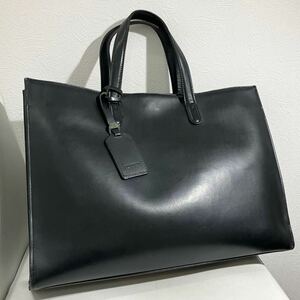 [PORTER] leather business bag black tote bag original leather A4 possible used 