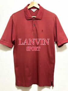ランバンスポール ゴルフウェア LANVIN SPORT Lサイズ スポーツ ゴルフ ポロシャツ 半袖 半袖ポロシャツ GOLF