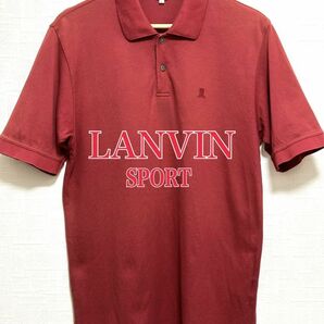 ランバンスポール ゴルフウェア LANVIN SPORT Lサイズ スポーツ ゴルフ ポロシャツ 半袖 半袖ポロシャツ GOLF