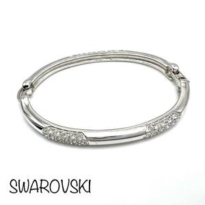 SWAROVSKI｜スワロフスキー ブレスレット【アクティ】ラインストーン シルバーカラー バングル アクセサリー ブランド a461et