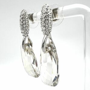 SWAROVSKI｜スワロフスキー ピアス【アクティ】ドロップ シルバーカラー ラインストーン クリスタルガラス スタッドピアス ブランド a501etの画像3