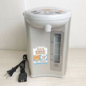 象印 マイコン沸とう 電動ポット CD-WY30型 2020年製 ZOJIRUSHI 3.0L電気ポット キッチン家電 調理機器 湯沸かし器 本体 コード 付属品