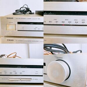 トリオ TRIO カセットデッキ 4点セット チューナー アンプ ターンテーブル オーディオ機器 KX-900 KP-F500 KT-30 KA-70 コード年式 1980年の画像5