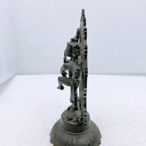 神像 シヴァ神 重さ約0.5kg 高さ約16cm SHIVA シヴァ像 神様像 ナタラジ ダンシング シヴァ ヒンドゥー教 ナタラージャ 置物 オブジェ 仏像の画像2