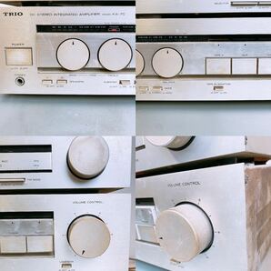 トリオ TRIO カセットデッキ 4点セット チューナー アンプ ターンテーブル オーディオ機器 KX-900 KP-F500 KT-30 KA-70 コード年式 1980年の画像6