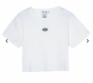 X-girl OVAL LOGO S/S TOP エックスガール　新品　カラー　ホワイト　サイズ　M