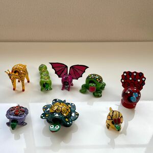 8個セット メキシコの民芸品アレブリヘコレクション 　飾り　おもちゃ フィギュア