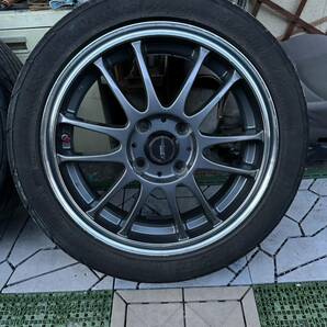 ダイハツ コペンで使用 クロススピード15インチ5J オフセット45 タイヤ、ナンカン165/50R15 の画像4