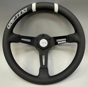 MOMO DRIFTING 33 pie white "Momo" steering wheel dolifting deep cone ( Nardi NRG Sparco quick release Works bell )
