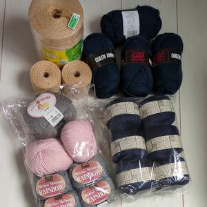 編み物 手芸材料 毛糸 麻紐 セット