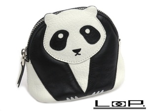 V снижение цены V# новый такой же # Loewe Mini сумка Panda кожа черный белый [74813]
