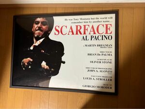 スカーフェイス SCARFACE アル パチーノ　額装 特大ポスター 87cm×62.5cm