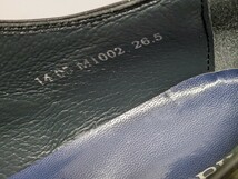 ［良品] madras 26.5cm ビジネスシューズ スワールトゥ　人気ブランド　フォーマル　ブラック　合皮　ドレス　紳士靴　送料無料！_画像9